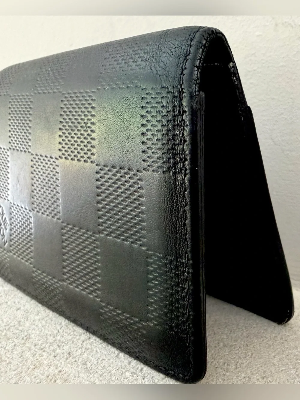 LOUIS VUITTON Damier Infini Pocket Organizer Black N63197